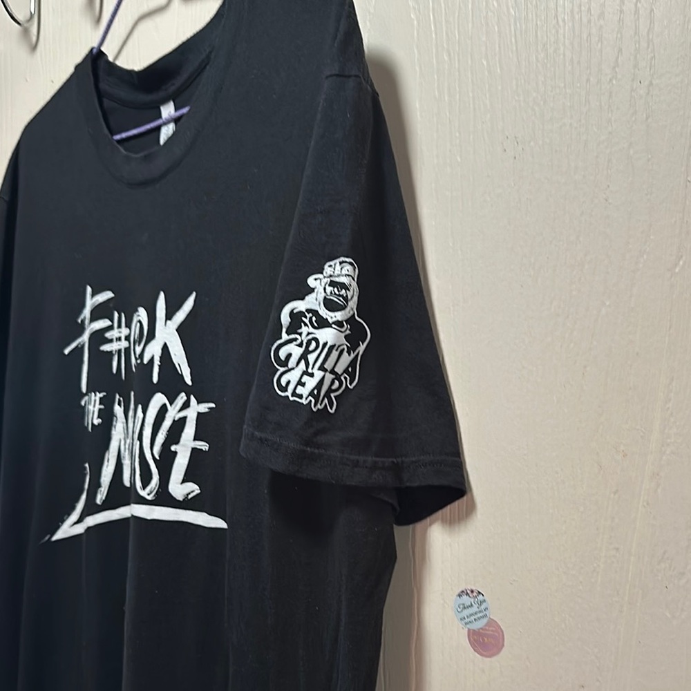 Vintage Volunteer Knitwear Graphic T-Shirt, Size XL, Black, Streetwear - Picture 11 of 16